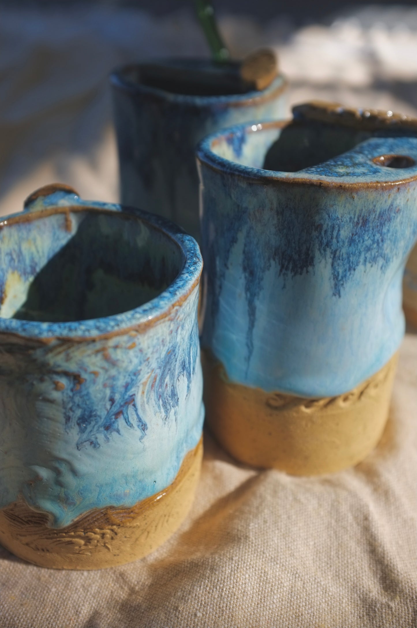 Ocean Blue Swirl Tumbler