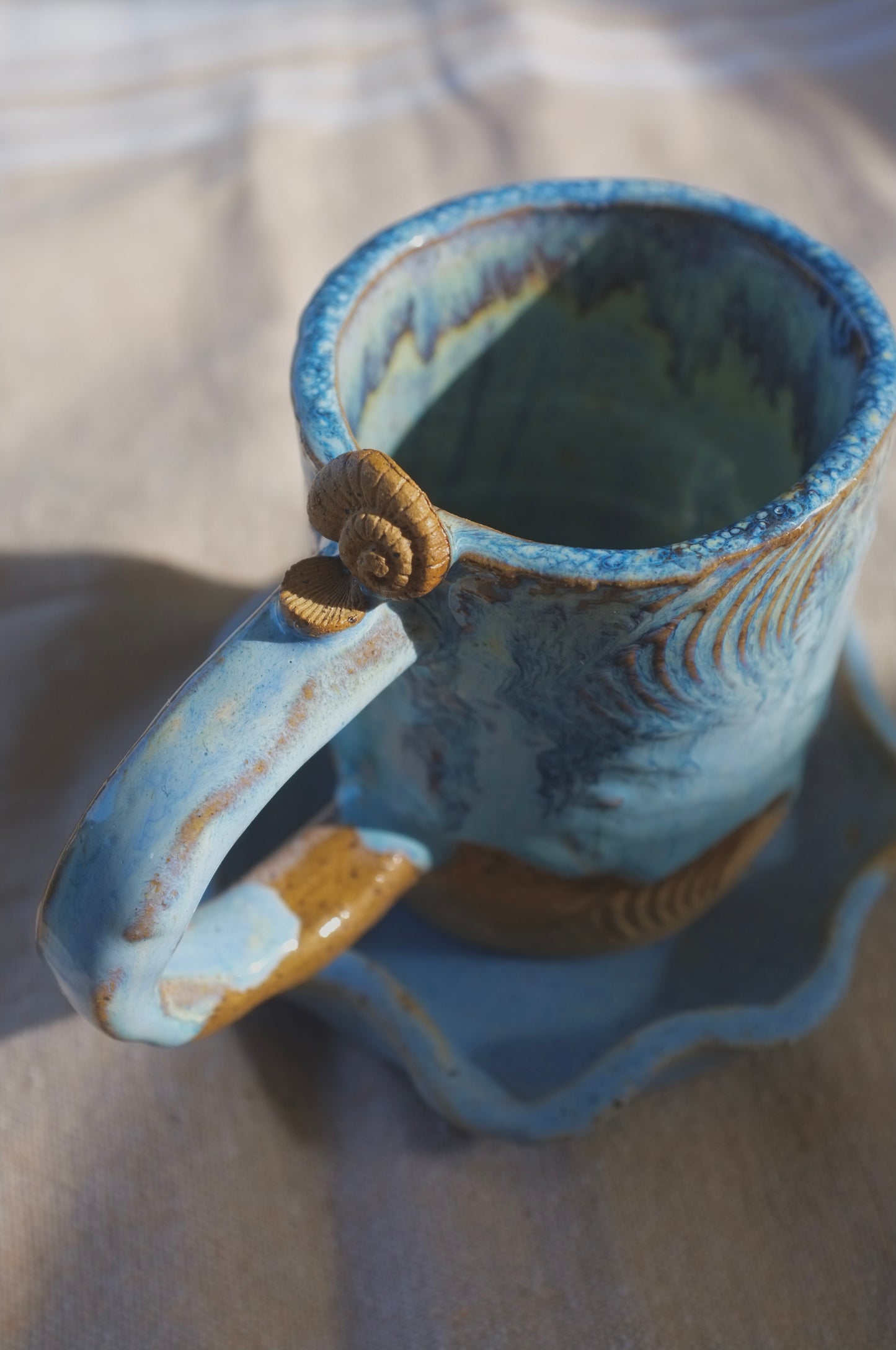 Ocean Blue Swirl Mug