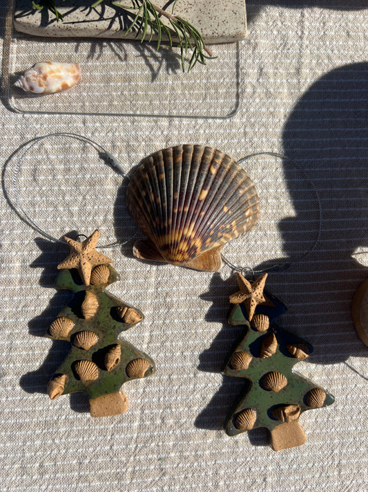 Shell Christmas tree Ornament