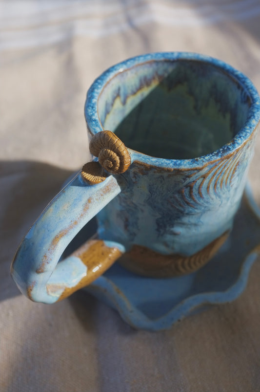 Ocean Blue Swirl Mug